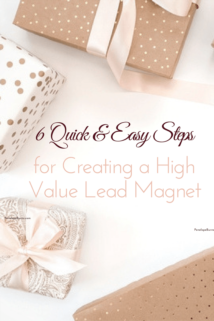 How to Create a High Value Lead Magnet Pin